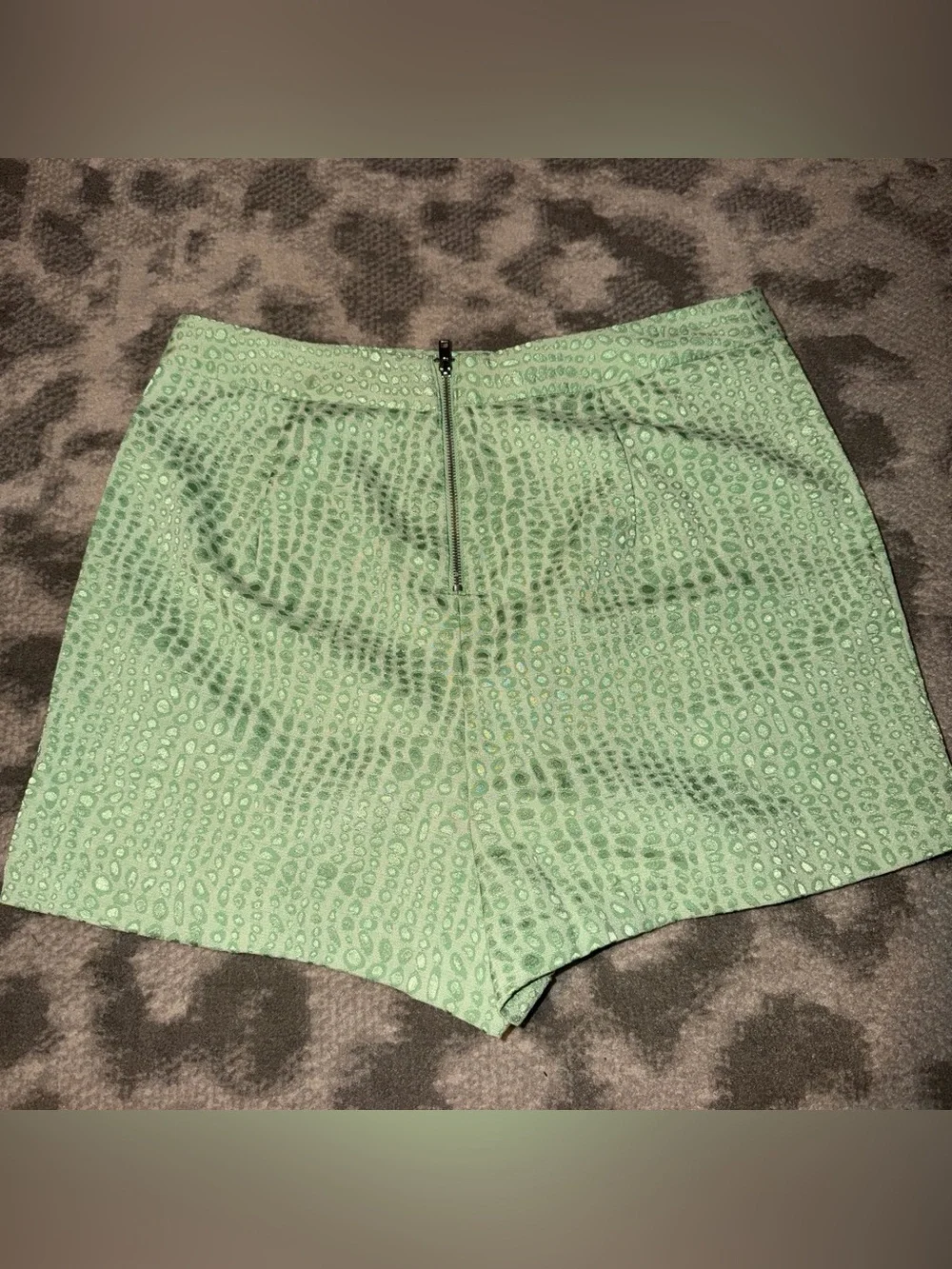 Light Green Women's High-Rise Shorts